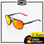 100% -Kasia Soft Tact Black HiPER® Red Multilayer Mirror Lens