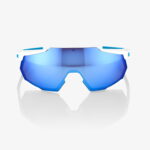 100% -Racetrap-Movistar Team White- HiPER Blue multilayer mirror lens