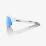 100%-S2-Matte White-HiPER Blue multilayer mirror lens