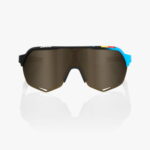 100% -S2-BWR Black-Soft Gold mirror lens
