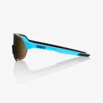 100% -S2-BWR Black-Soft Gold mirror lens